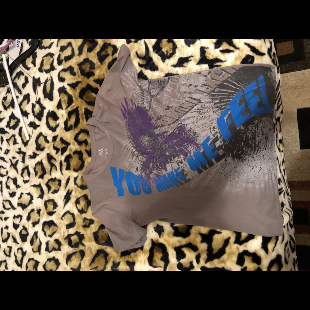 2016 Armani exchange large purple eagle